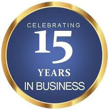 15 year business anniversary drapery lady